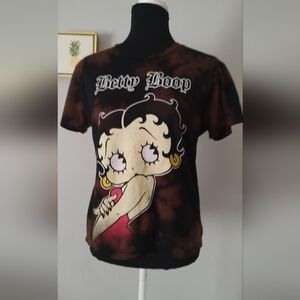 Top Blouse Betty Boop Size Medium Casual Cotton See Pictures For Condition